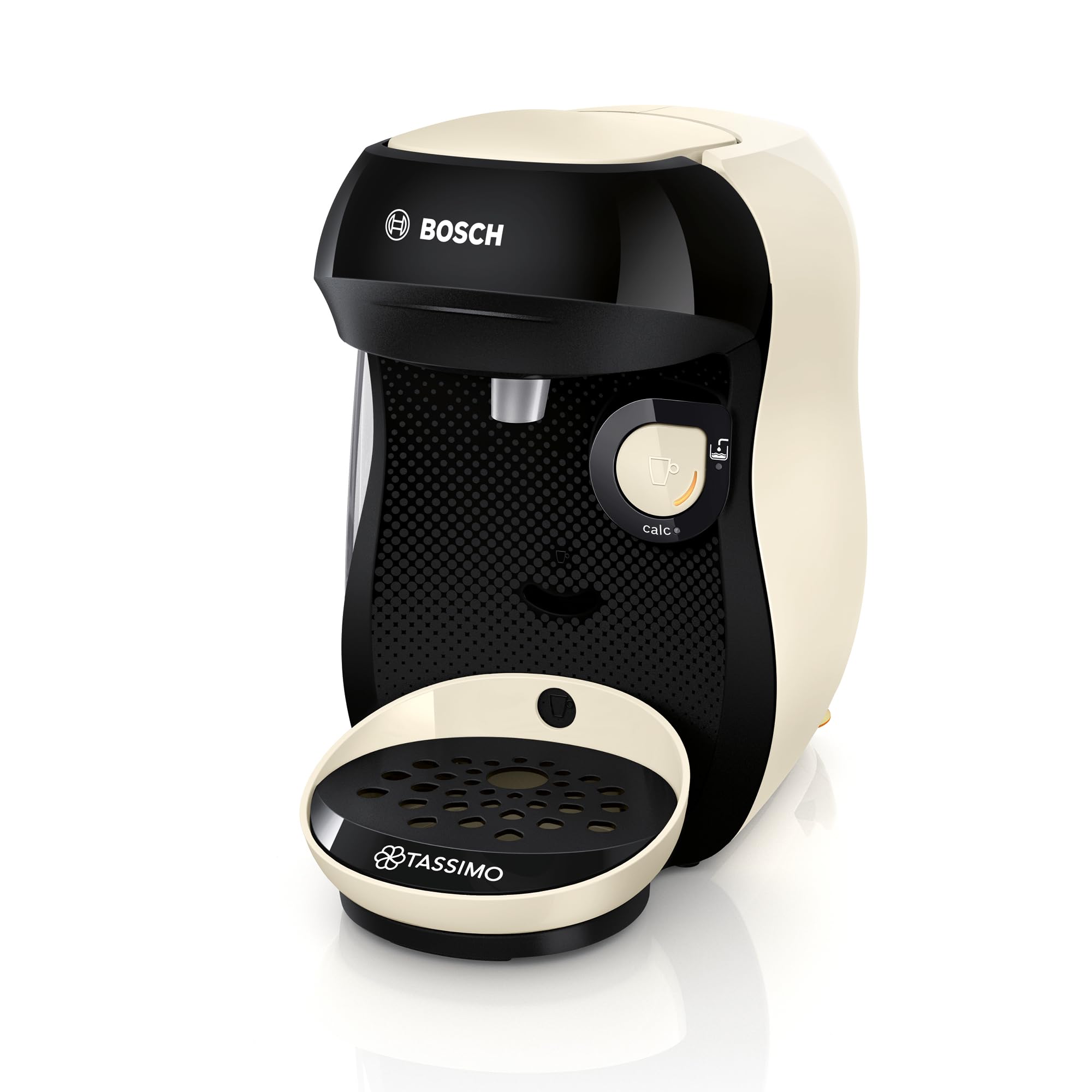 Machine à café multi-boissons Tassimo Happy friendly, TAS107E, OneTouch, Intellibrew, Crème (Collection Lurien)